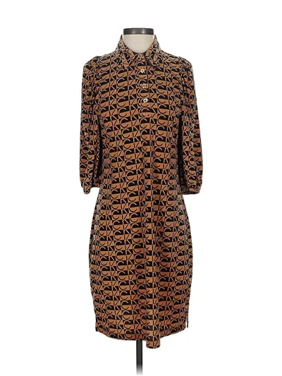 Pre-owned Calvin Klein Casual Dress In Brown