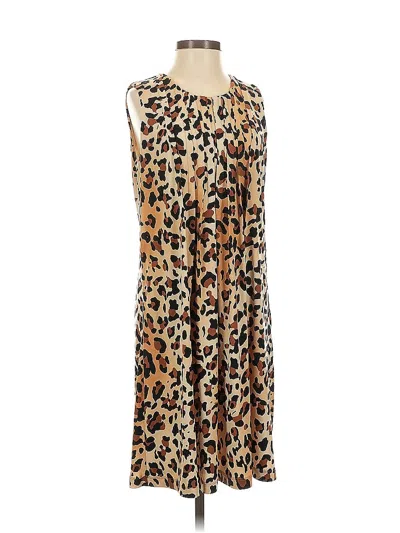 Pre-owned Calvin Klein Casual Dress In Brown