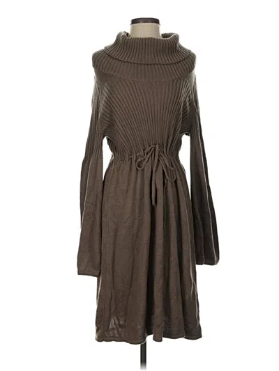 Pre-owned Calvin Klein Casual Dress In Brown