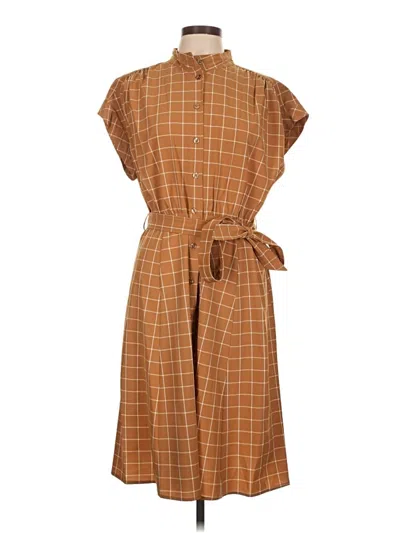 Pre-owned Calvin Klein Casual Dress In Brown