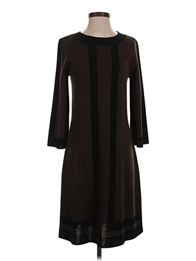 Pre-owned Calvin Klein Casual Dress In Brown