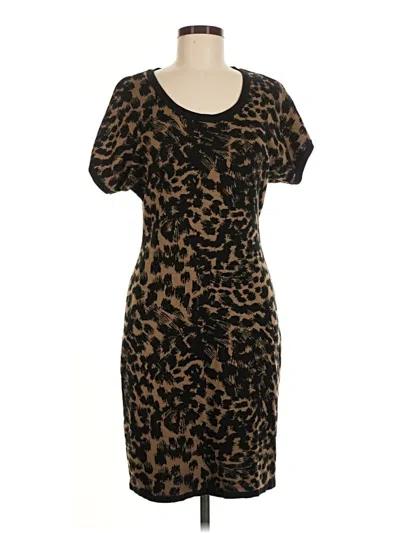 Pre-owned Calvin Klein Casual Dress In Brown