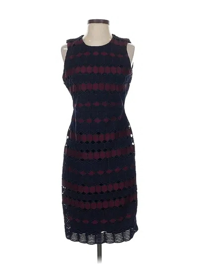 Pre-owned Calvin Klein Casual Dress In Burgundy
