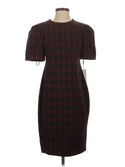 Pre-owned Calvin Klein Casual Dress In Burgundy