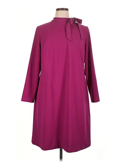 Pre-owned Calvin Klein Casual Dress In Burgundy