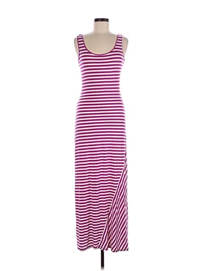 Pre-owned Calvin Klein Casual Dress In Burgundy