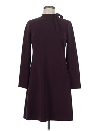Pre-owned Calvin Klein Casual Dress In Burgundy