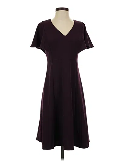 Pre-owned Calvin Klein Casual Dress In Burgundy