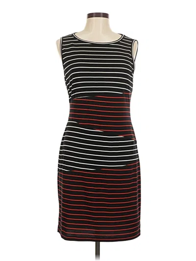 Pre-owned Calvin Klein Casual Dress In Burgundy