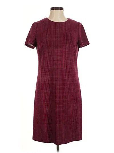 Pre-owned Calvin Klein Casual Dress In Burgundy