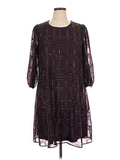 Pre-owned Calvin Klein Casual Dress In Burgundy