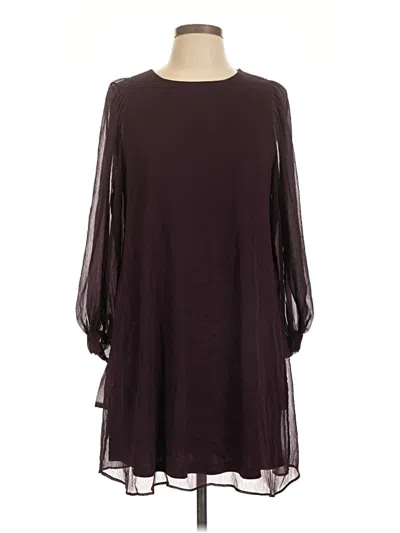 Pre-owned Calvin Klein Casual Dress In Burgundy