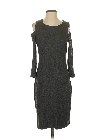 Pre-owned Calvin Klein Casual Dress In Gray