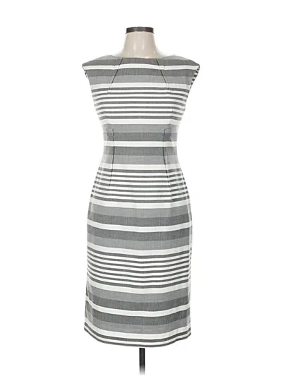 Pre-owned Calvin Klein Casual Dress In Gray