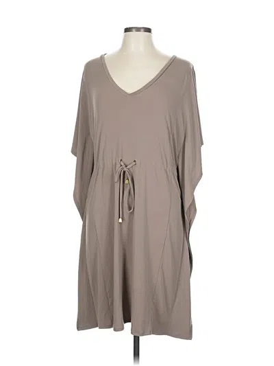 Pre-owned Calvin Klein Casual Dress In Gray