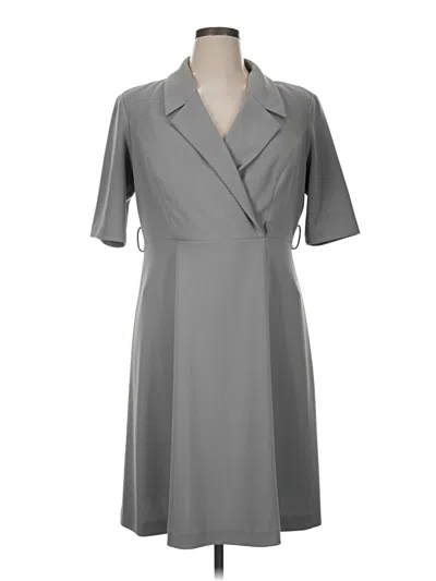 Pre-owned Calvin Klein Casual Dress In Gray