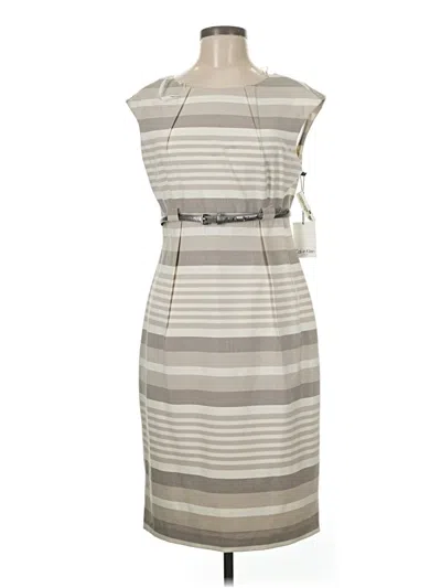 Pre-owned Calvin Klein Casual Dress In Gray