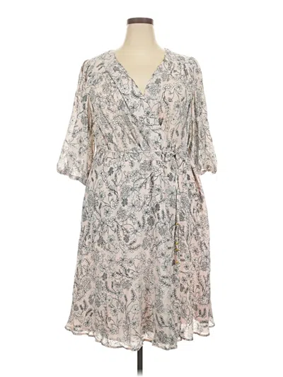 Pre-owned Calvin Klein Casual Dress In Gray