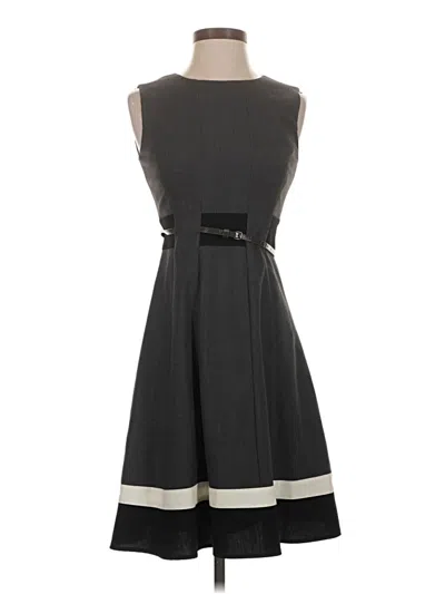 Pre-owned Calvin Klein Casual Dress In Gray