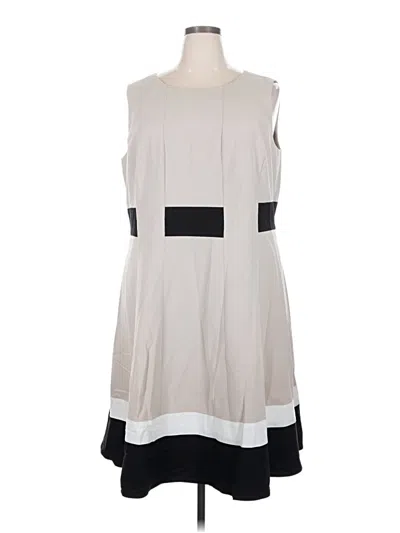 Pre-owned Calvin Klein Casual Dress In Gray