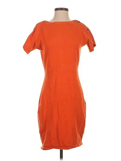 Pre-owned Calvin Klein Casual Dress In Orange