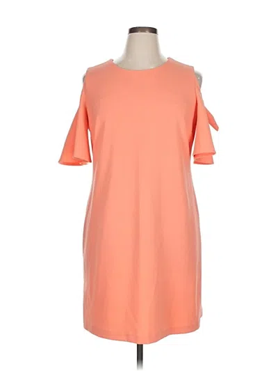 Pre-owned Calvin Klein Casual Dress In Orange