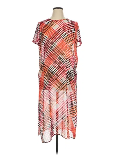 Pre-owned Calvin Klein Casual Dress In Orange