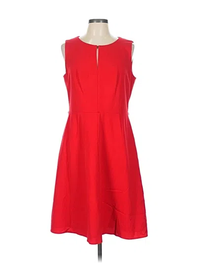Pre-owned Calvin Klein Casual Dress In Red