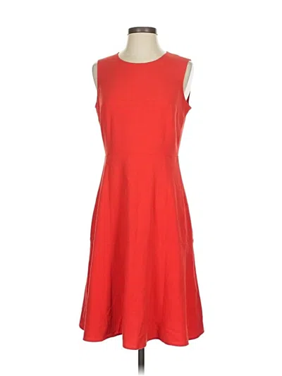 Pre-owned Calvin Klein Casual Dress In Red