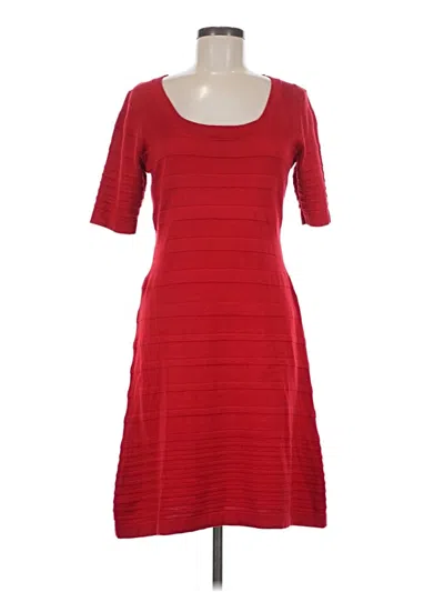 Pre-owned Calvin Klein Casual Dress In Red