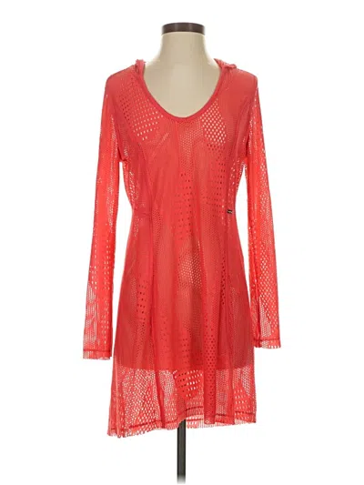 Pre-owned Calvin Klein Casual Dress In Red