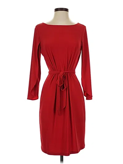 Pre-owned Calvin Klein Casual Dress In Red