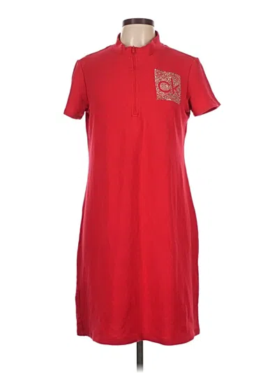 Pre-owned Calvin Klein Casual Dress In Red