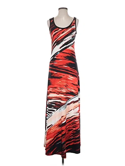 Pre-owned Calvin Klein Casual Dress In Red