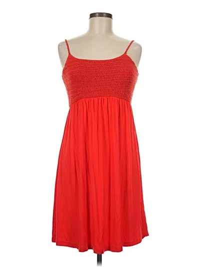 Pre-owned Calvin Klein Casual Dress In Red