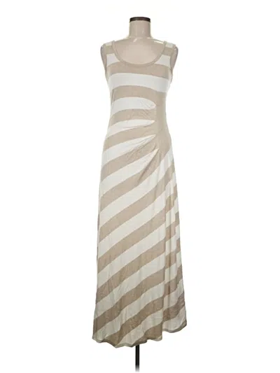 Pre-owned Calvin Klein Casual Dress In Tan