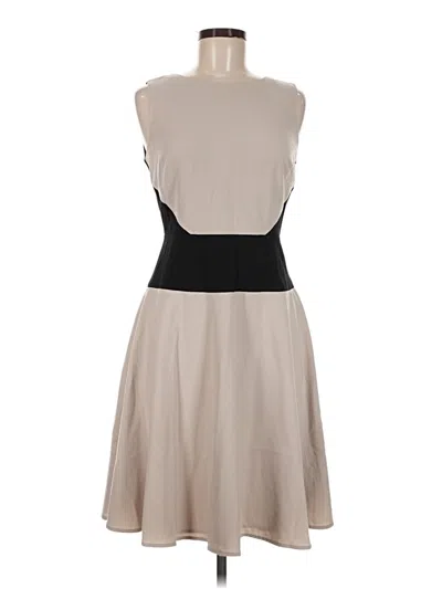 Pre-owned Calvin Klein Casual Dress In Tan