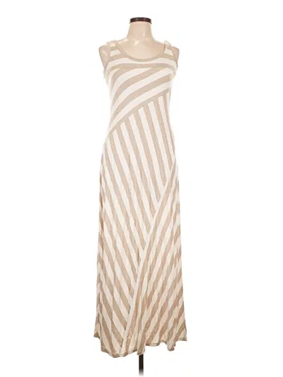 Pre-owned Calvin Klein Casual Dress In Tan