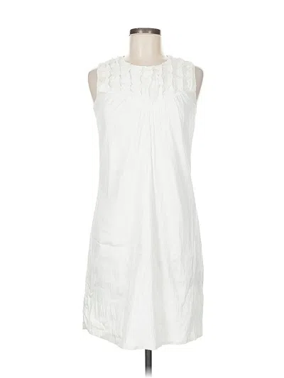 Pre-owned Calvin Klein Casual Dress In White