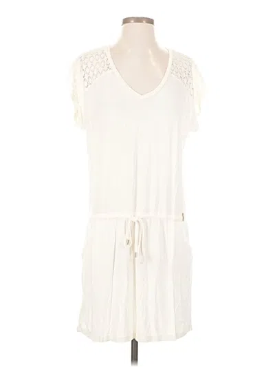Pre-owned Calvin Klein Casual Dress In White