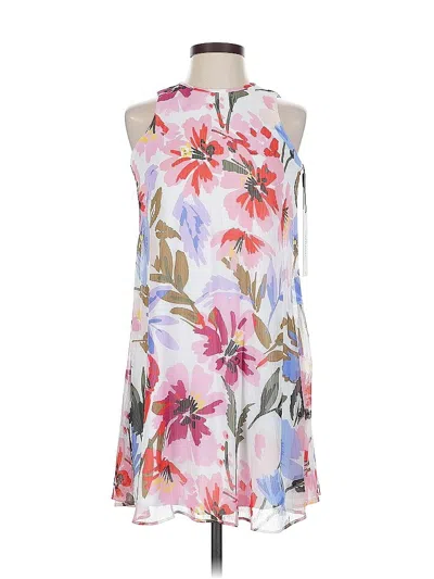 Pre-owned Calvin Klein Casual Dress In White