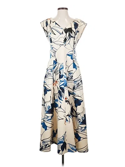 Pre-owned Calvin Klein Casual Dress In White