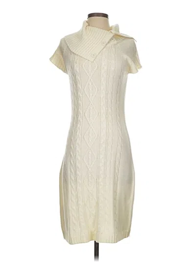Pre-owned Calvin Klein Casual Dress In White