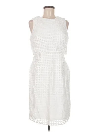 Pre-owned Calvin Klein Casual Dress In White