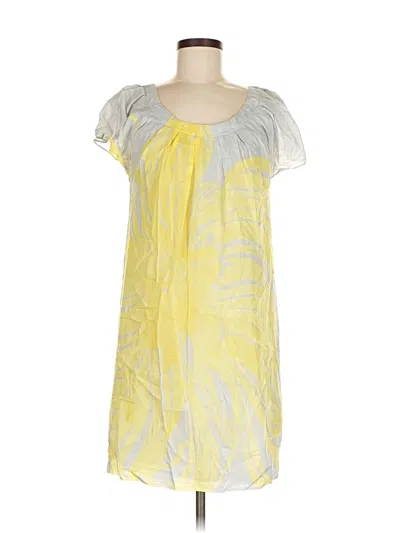 Pre-owned Calvin Klein Casual Dress In Yellow