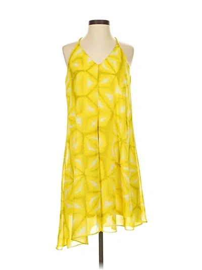 Pre-owned Calvin Klein Casual Dress In Yellow