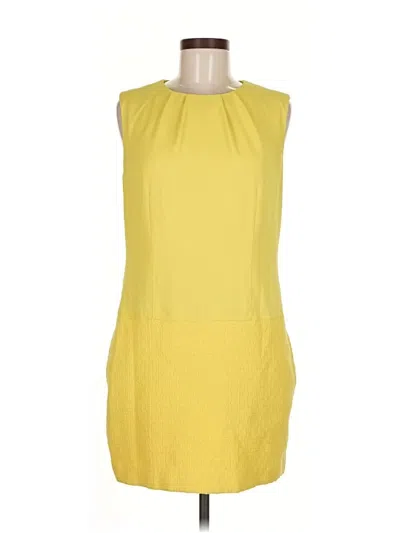 Pre-owned Calvin Klein Casual Dress In Yellow