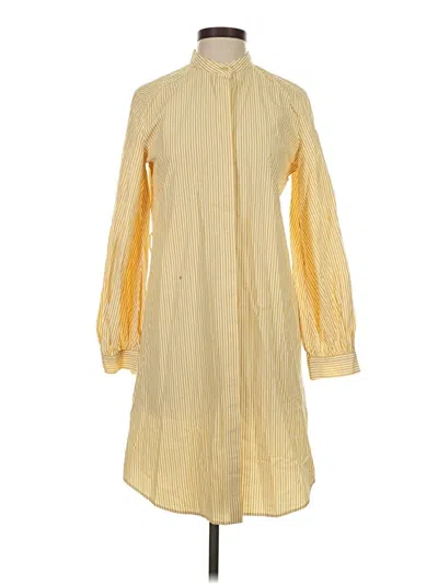 Pre-owned Calvin Klein Casual Dress In Yellow