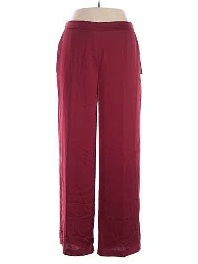 Pre-owned Calvin Klein Casual Pants In Burgundy
