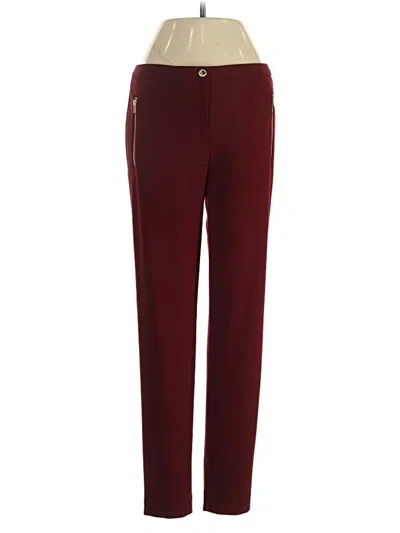 Pre-owned Calvin Klein Casual Pants In Burgundy